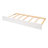 Full Size Daybed Wood Bed With Twin Size Trundle,White-589908662