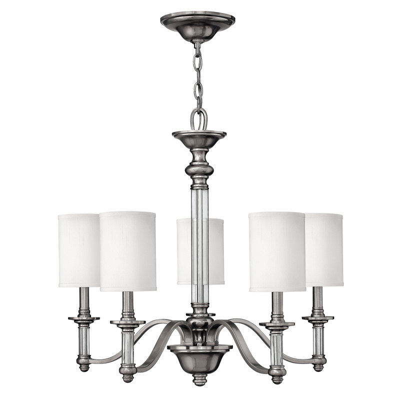 Reichman 5 - Light Shaded Chandelier