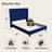 Upholstered Bed with Button Tufted Headboard-2018002484-2018002485