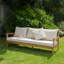 Canapé de patio 3 places avec coussin Weslyn