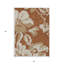 Tapis d'intérieur lavable floral beige 5 pi x 8 pi