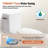 Elongated Two-Piece Toilet, 17" ADA Comfort Height with Powerful Siphonic Flush, Nano Self-Cleaning Glaze, Soft-Close Slim Lid, Easy Installation, CUPC & MAP1000g Certified, 12" Rough-In  