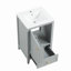 Meuble-lavabo de 20 po avec lavabo, armoire de salle de bain avec porte à fermeture douce, support de rangement et tiroir-130575741