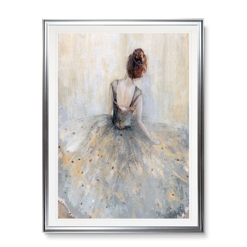 « belle contemplation », impression, H 30 po x l 22 po x P 1,5 po, Cadre argenté
