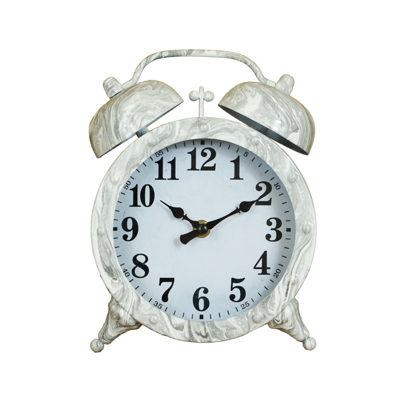 Horloge de table en métal