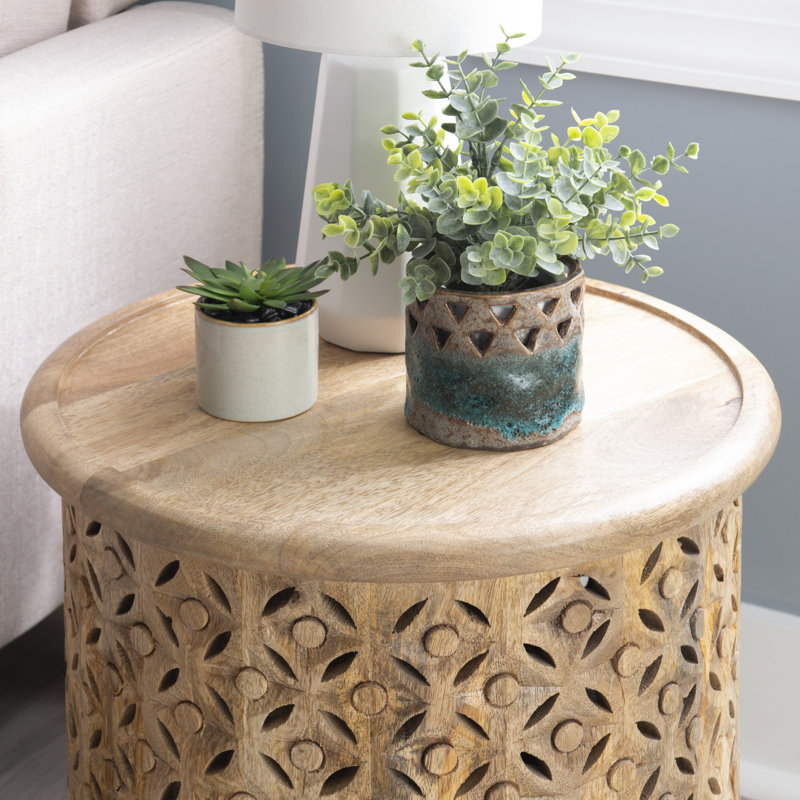 Eakin Solid Wood End Table, Natural
