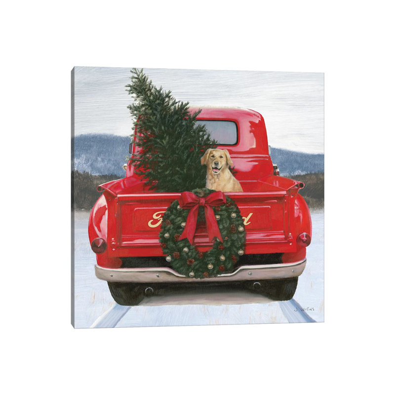 Christmas In The Heartland IV Ford by James Wiens - Wrapped Canvas Print, 30.48 cm H x 30.48 cm W
