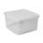 Wham Clip Square Plastic Storage Boxes with Secure Clip Lock Lids Clear/Clear/Clear