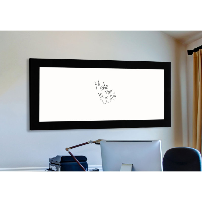 Tableau effaçable à sec à fixation mural, H 42 po x l 18 po, Noir