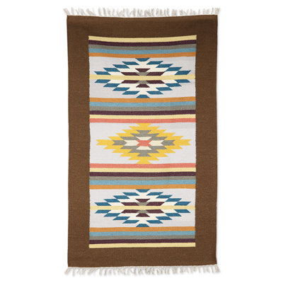 Wool Abstract Indoor Rug