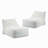 Outdoor Bean Bag Lounge Chair, Set Of 2-1631852279