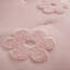 3-Piece Twin Floral Reversible Tufted Chenille Comforter Set with Flower Throw Pillow,Pink