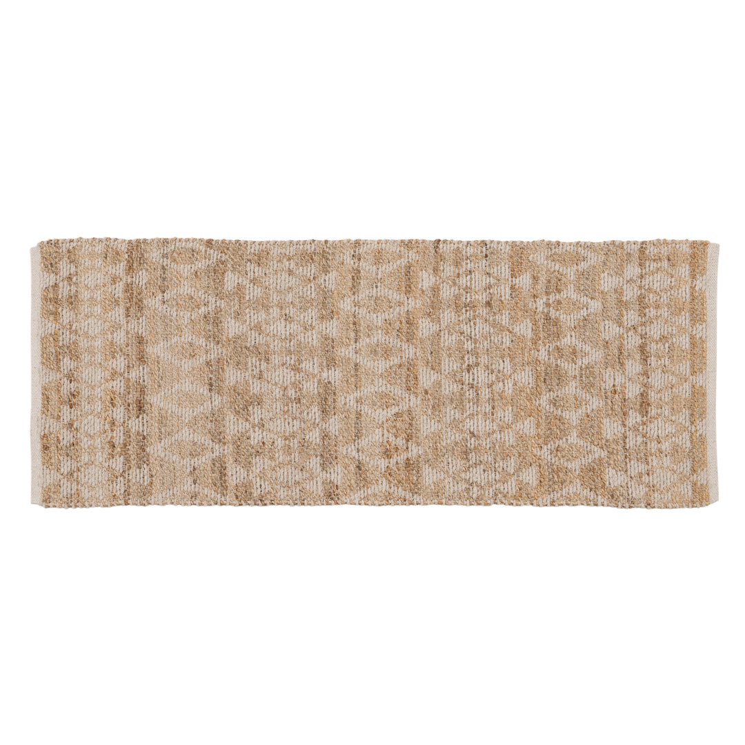 Handgefertigter Teppich Lorelle in Beige