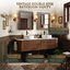 Wall Mounted Single Double Single Vanity Bathroom Vanity With Engineered Marble Top-156388900