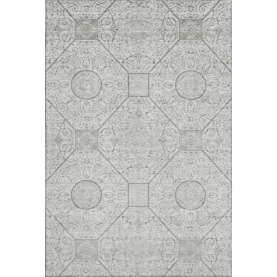 Premium Machine Washable Bucz AMF1748 Geometric Rug