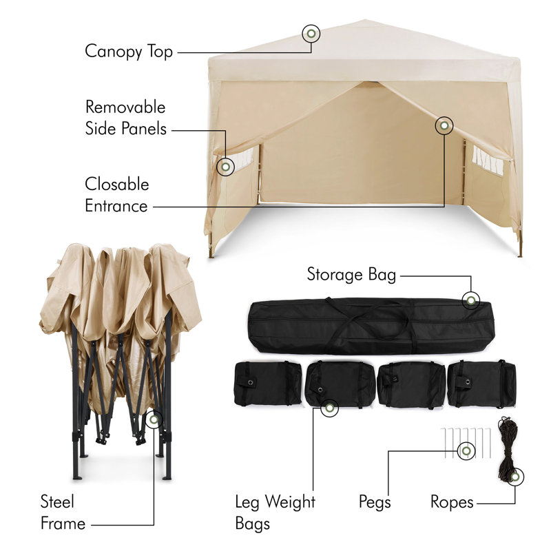  3m x 3m Metal Pop-up Gazebo