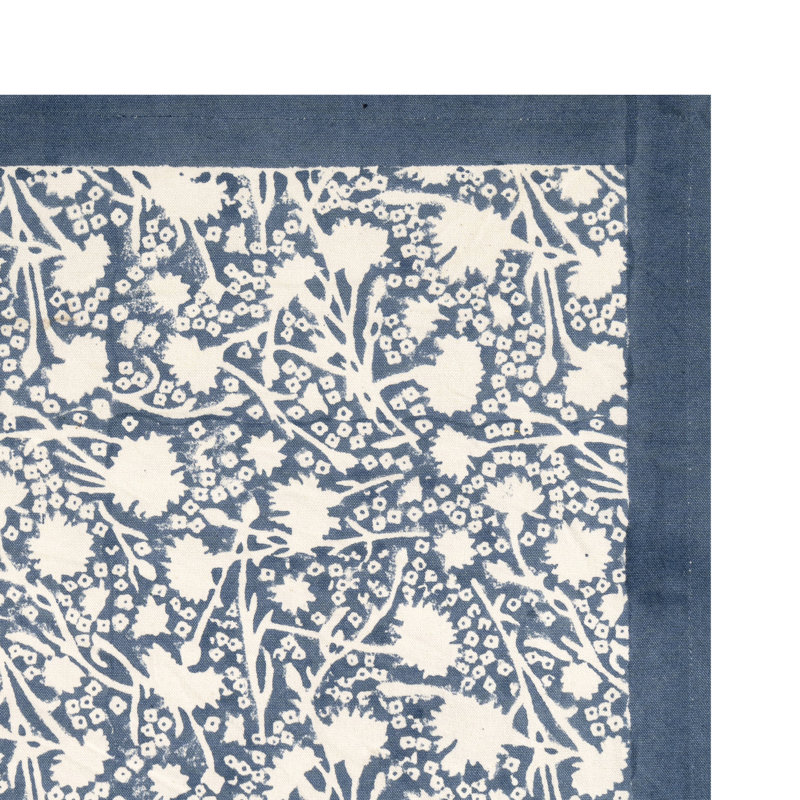 Meadows 100% Cotton Rectangle Placemats, Blue