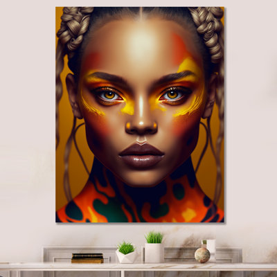 «Beautiful Woman In Tropical Fashion I», reproduction sur toile