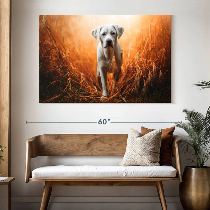 Brampt Lost Labrador Retriever, 34" H x 51" W