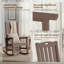 Ensemble de 2 chaises berçantes surdimensionnées HDPS-846018206-810216029
