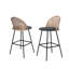 Upholstered Rattan Back Counter & Bar Stool-2053170120