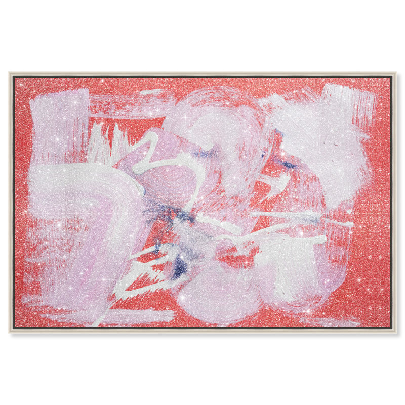 Passion Fruit Berry Blend Canvas Abstract Print by Oliver Gal, 10"H x 15"W, Canvas Unframed