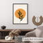 «Botanical Leaf and Sun Bohemian», reproduction d'art non encadrée-128485558
