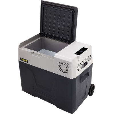 Car Refrigerator, DC 12/24V AC100-240V Compressor Electric Cooler, -4°F to 68°F Car Fridge with APP Control, 60W Cars Freezer for RVs, Campsites, Boats, Camping, Fishing, 53 QT Portable Freezer