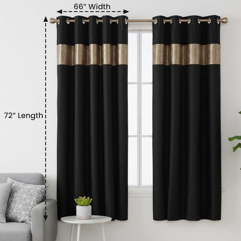 Room Darkening Curtain Panel Pair