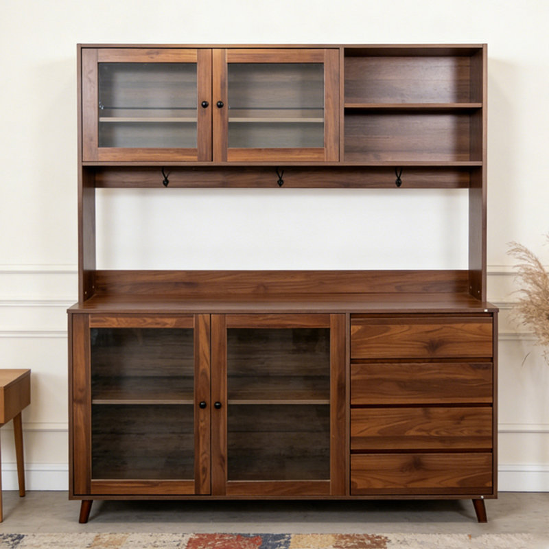 Grande huche de cuisine l 63 po, Noyer