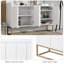 Fermont 47.2'' Sideboard With Open Countertop And Adjustable Shelf-Functional Storage Buffet Cabinet-1908930085