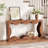 63 Inch Farmhouse Scalloped Console Table for Entryway, Narrow Wood Sofa Table Behind Couch with Storage, Rustic Hallway Furniture for Living Rooms Apartments, Natural-152524317