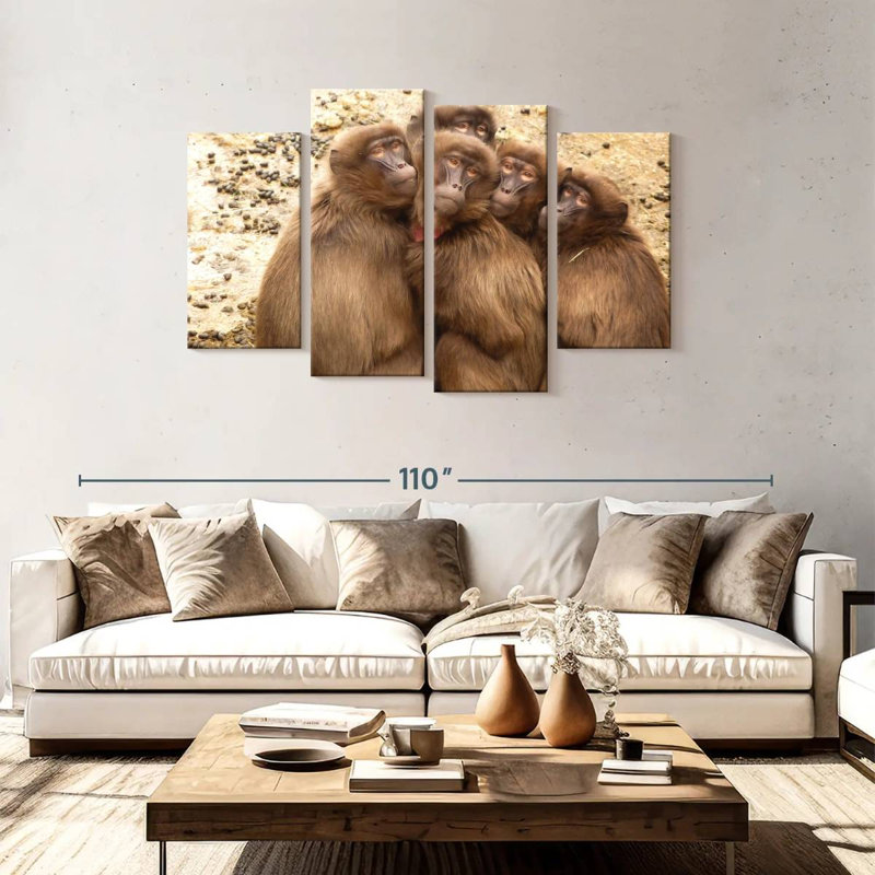 Brampt Monkey Troop, 48" H x 75" W
