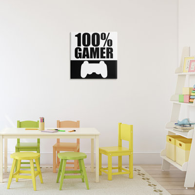 100% Gamer BlackCanvas, design by Kim Allen