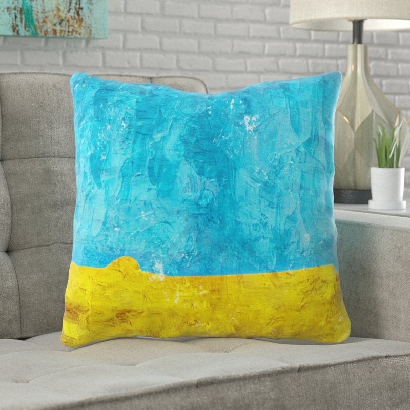 Coussin décoratif Ervine, Microsuède, Intérieur 