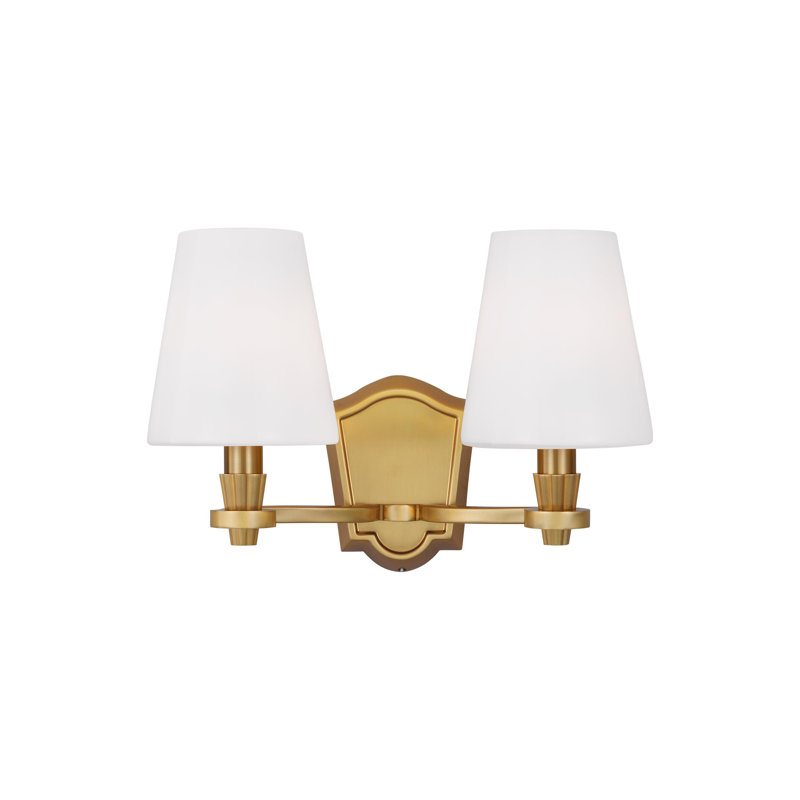 Paisley 2 - Light Vanity Light, Burnished Brass