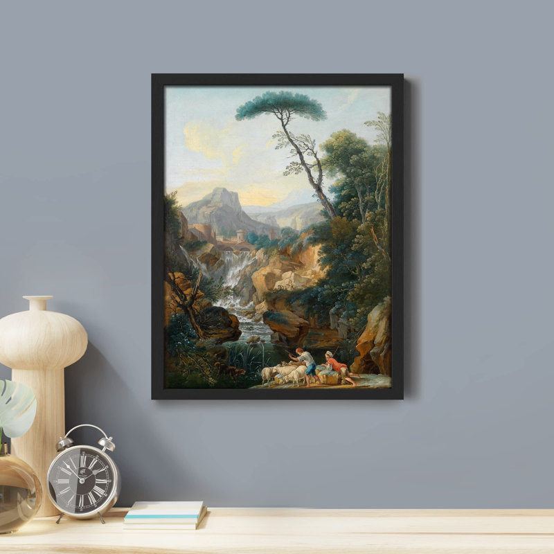 «Peasant European Mountain Forest» sur papier, Noir, H 10 po x l 8 po