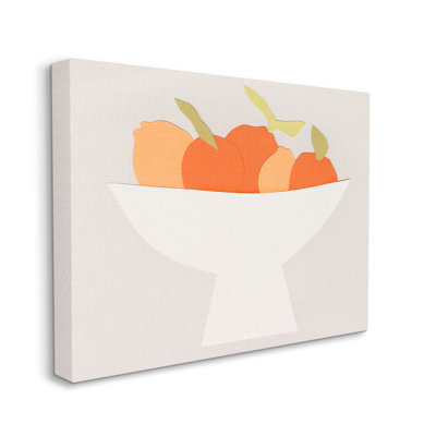 Art contemporain sur toile d'agrumes orange par Natalie Sizemore