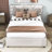 Wildo Linen Upholstered Platform Bed with Trundle And Headboard-874361540-874361542
