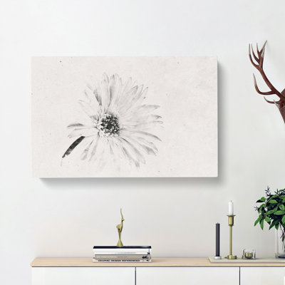 Flower Sketch - Wrapped Canvas