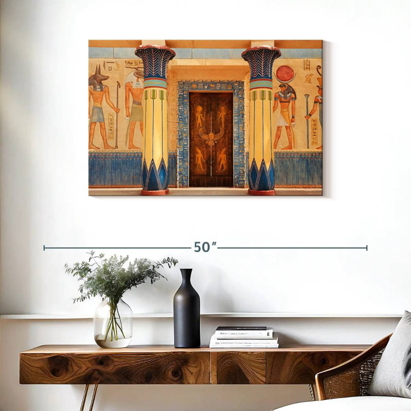 Ravi Échos de l'Égypte ancienne, H 24 po x l 36 po