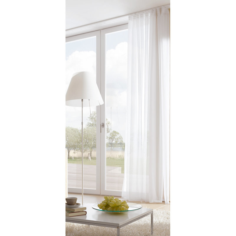 Heenan White Curtain Track/Rail, 360cm W