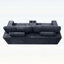 Canapé à compression 91,7 po sans pieds, avec porte-gobelets intégrés et poche de rangement latérale pour le salon-133267954-133267955