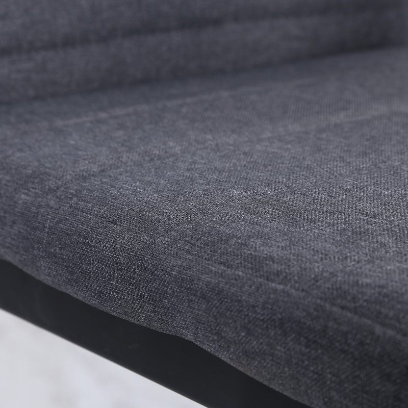 Kulsuma 47cm H Tufted Polyester Upholstered Full Back Side Chair in Grey