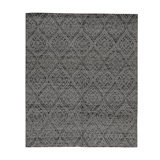 Damask Area Rug in Gray