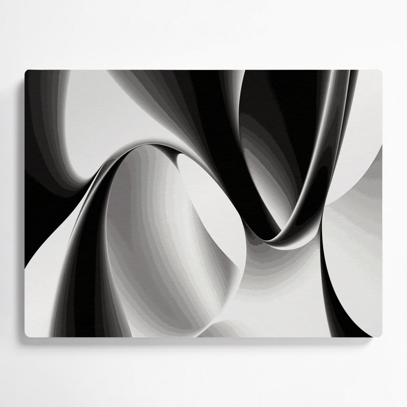 Gradient Abstract 81 Beige Metal Wall Art, 24" H x 36" W
