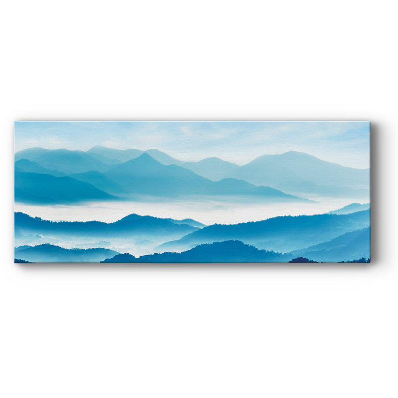«Misty Mountains» sur toile, H 24 po x l 60 po x P 1,5 po