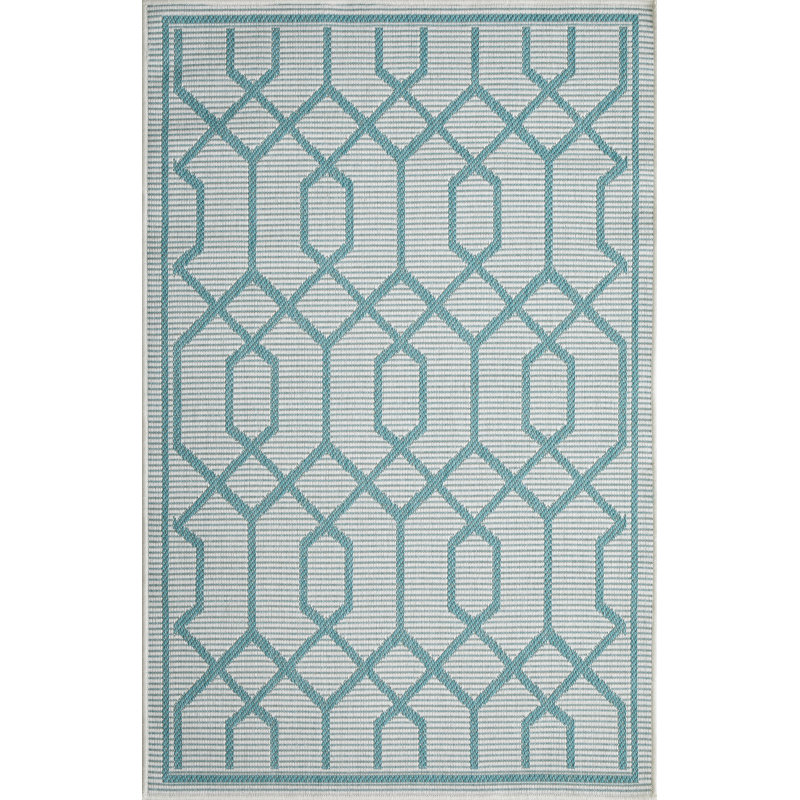 Annie-Jane Geometric Indoor / Outdoor Rug, Rectangle 3' x 5'