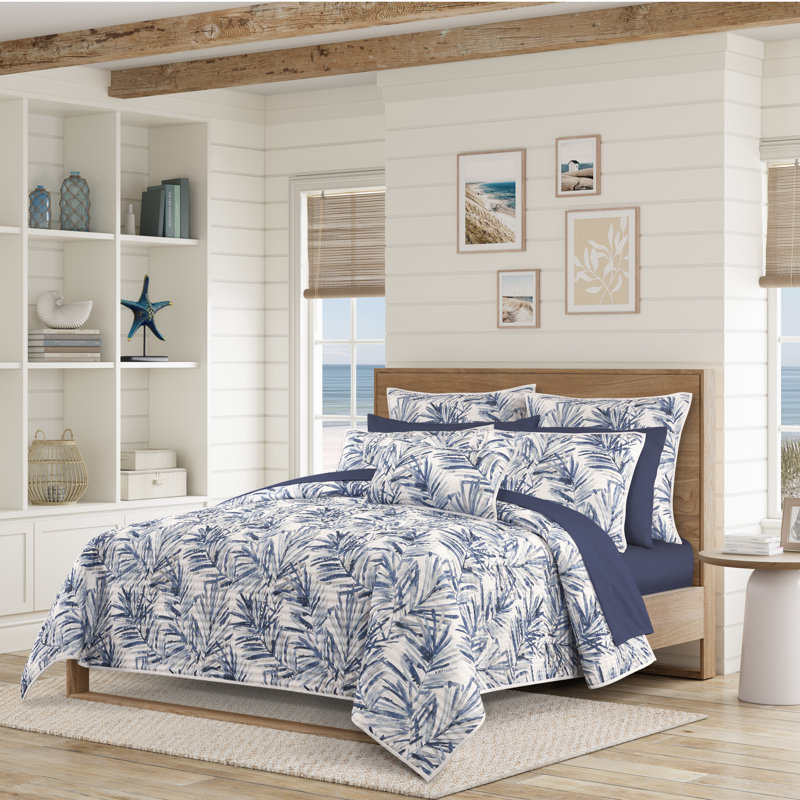 Coussin décoratif à motif palmier Palm Beach, Rectangle H 12 po x l 20 po