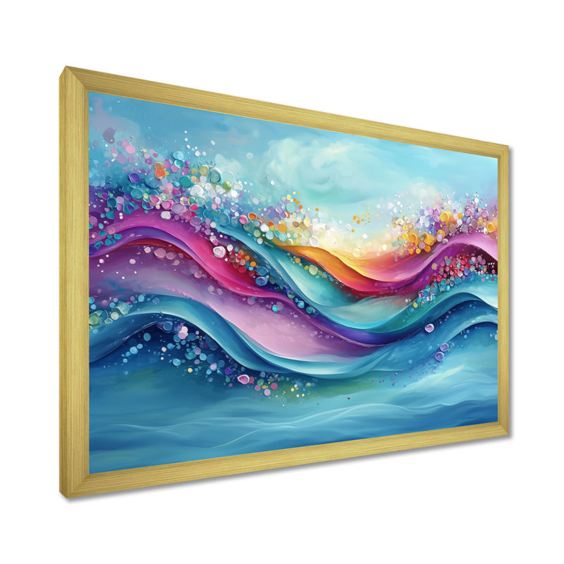 Linehan - Coastal Wall Art, Cadre de photo unique, H 24 po x l 32 po, Doré